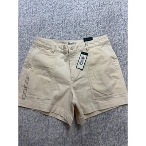 Alpine Design Womens Off White Mixed Fabric Corduroy High Rise 5 Inch Shorts‎ 12